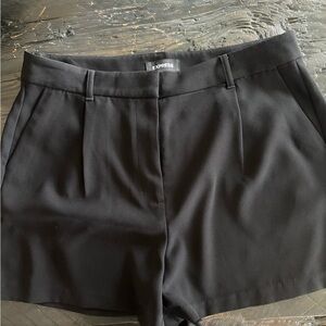 Express Women's Elegant Black High Waist Shorts